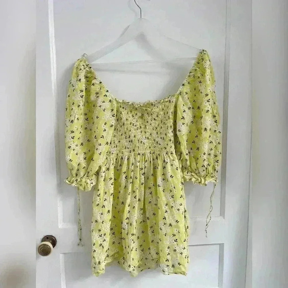 For Love & Lemons Chrysanthemum
Mini Dress in Lemonade - Picture 6 of 9